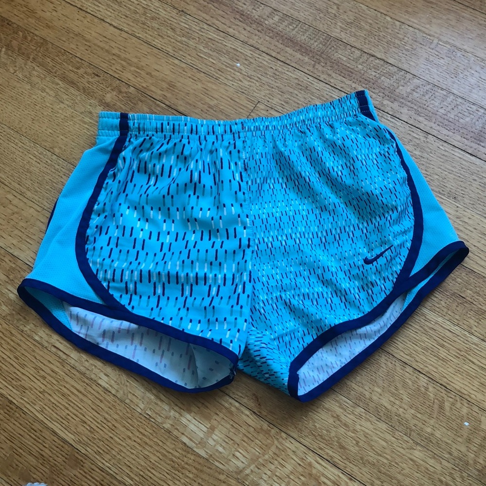 Blue, White, and Purple Athletic Shorts